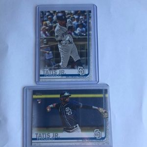 Fernando Tatis rookie card and rookie debut card